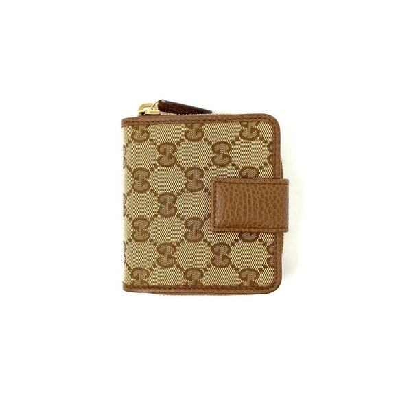 Gucci GG Canvas Compact French Wallet - Picture 1 of 6